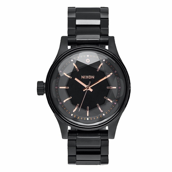 Nixon Accessories - Nixon Women’s Facet 38 Watch - Black / Rose Gold